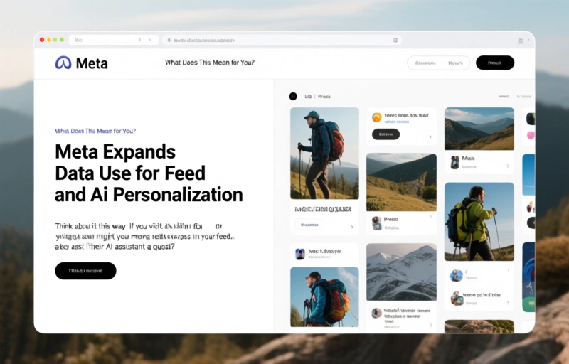 Visual representation of Meta Expands Data Use for Feed and AI Personalization