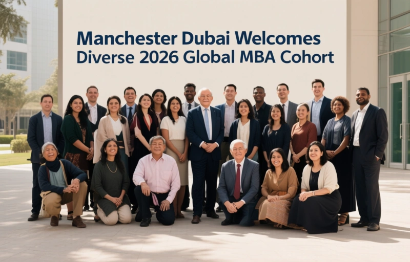 Visual representation of Manchester Dubai Welcomes Diverse 2026 Global MBA Cohort