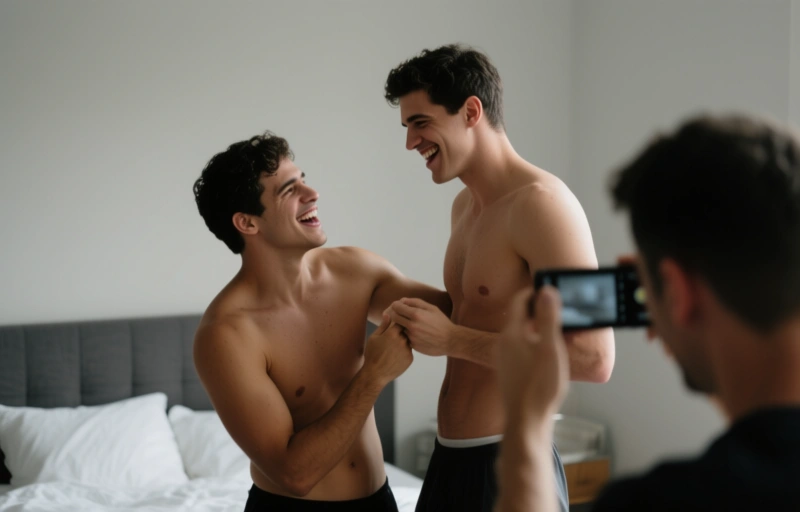 Jayden Marcos entlockt Brandon Dallas sein Sperma