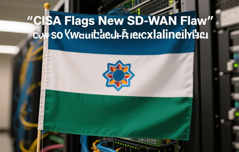 Visual representation of CISA Flags New SD-WAN Flaw as Actively Exploited