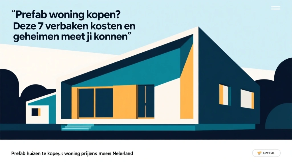 Prefab woning kopen? Deze 7 verborgen kosten en geheimen moet je kennen