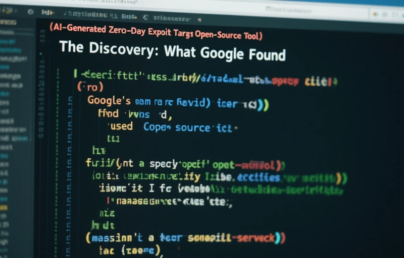 Visual representation of AI-Generated Zero-Day Exploit Targets Open-Source Tool