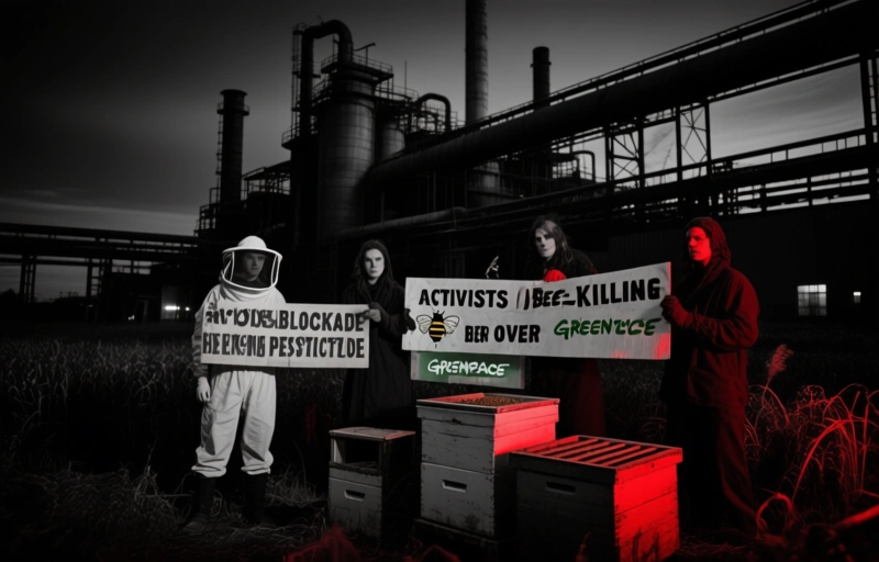 Activists Blockade Bee-Killing Pesticide Factory