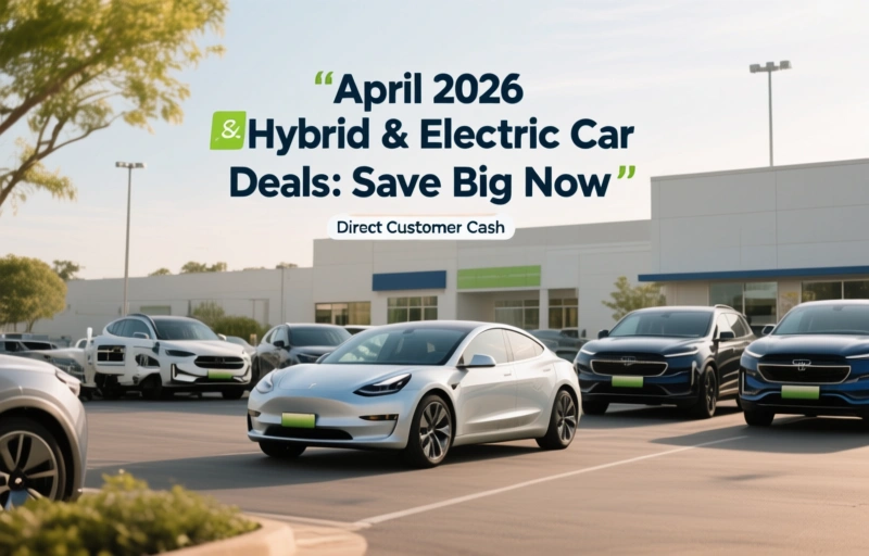 Visual representation of April 2026 Hybrid & Electric Car Deals