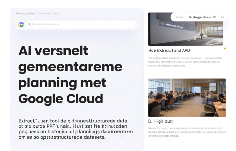 Visuele weergave van AI versnelt gemeentelijke planning met Google Cloud