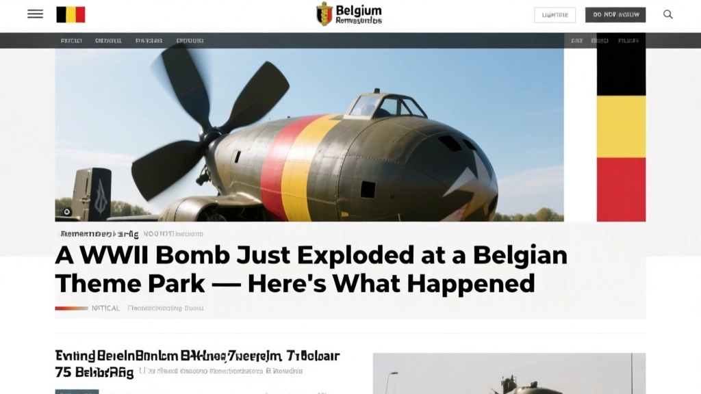 A WWII Bomb Just Exploded at a Belgian Theme Park — Here's What Happened