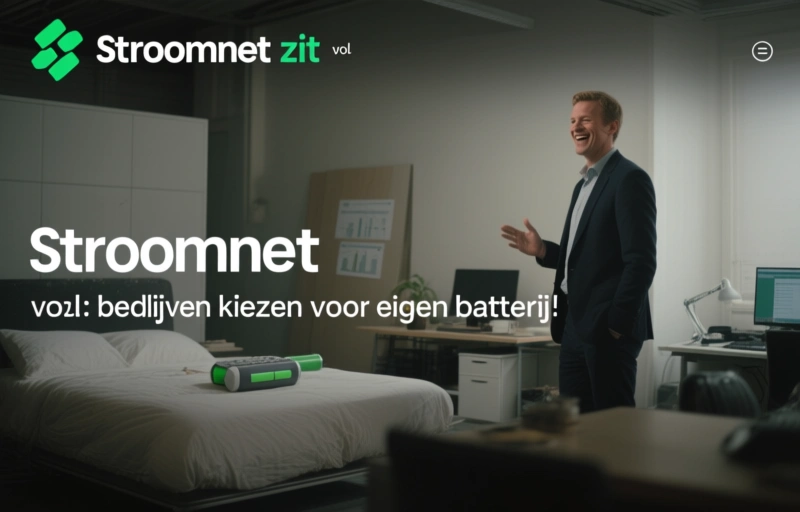 Stroomnet zit vol: bedrijven kiezen voor eigen batterij