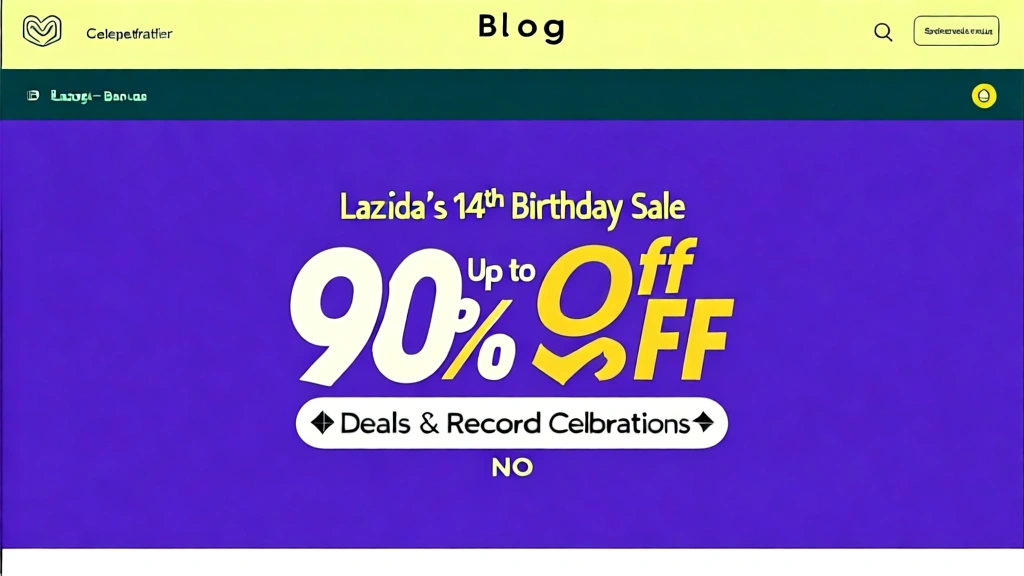 Lazada's 14th Birthday Sale: Up to 90% Off Deals & Record Celebrations