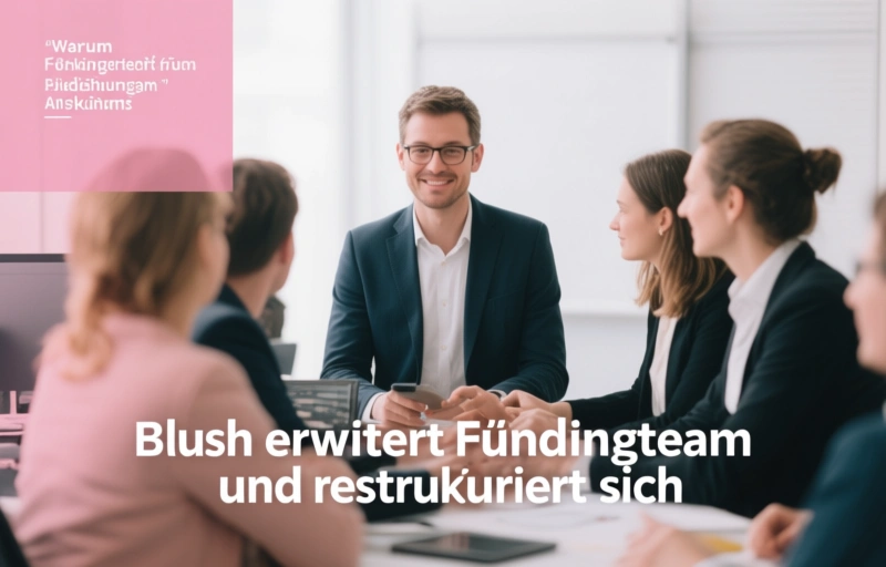 Visuelle Darstellung von Blush erweitert Führungsteam und restrukturiert sich
