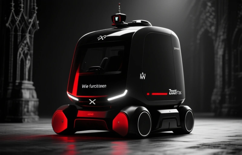 Visuelle Darstellung von Zoox Robotaxis