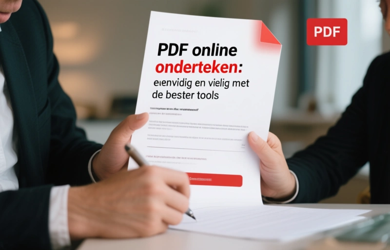 Visuele weergave van PDF online ondertekenen