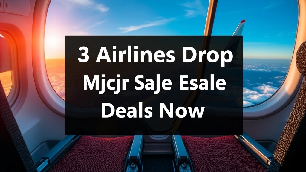 3 Airlines Drop Major Seat Sale Deals Now