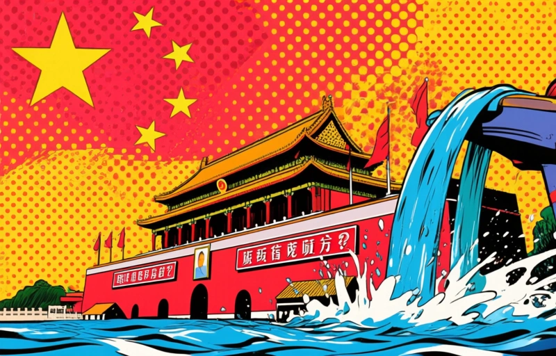Visuele weergave van China pakt illegale handel in effecten hard aan