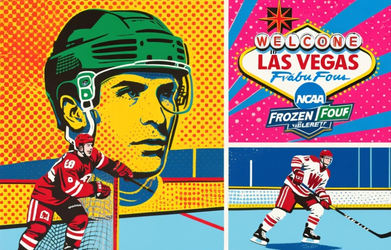 Las Vegasin NCAA Frozen Four -välierät: North Dakota vs Wisconsin