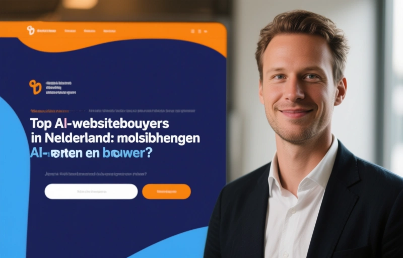 Visuele weergave van Top AI-websitebouwers in Nederland