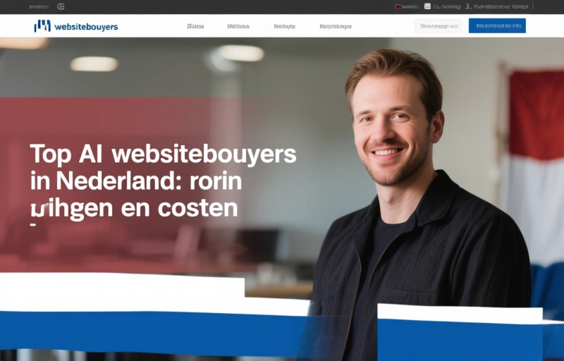 Visuele weergave van Top AI-websitebouwers in Nederland
