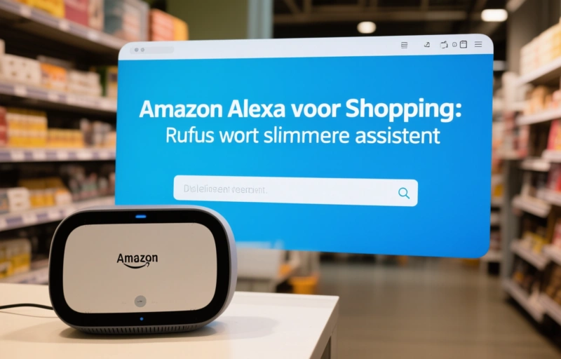 Visuele weergave van Amazon Alexa voor Shopping