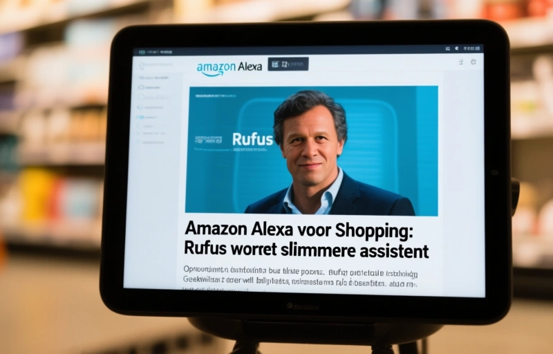 Visuele weergave van Amazon Alexa voor Shopping