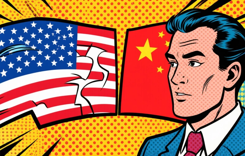 Visuele weergave van Trump noemt China-reis 'historisch moment'
