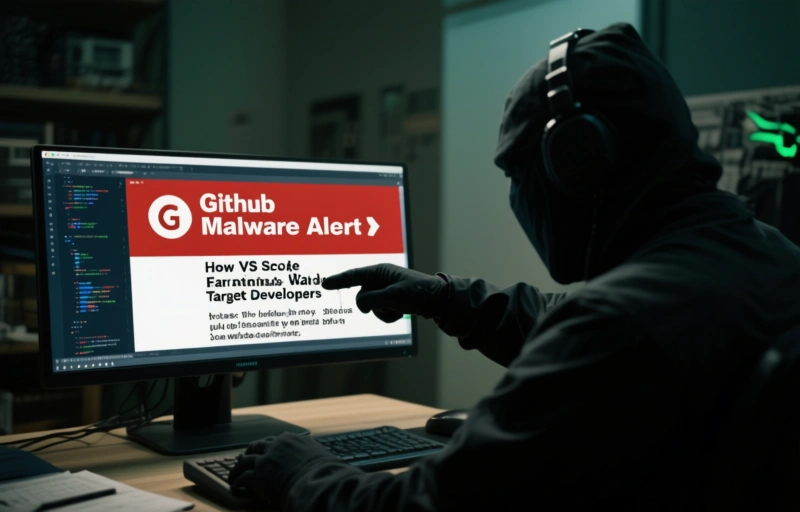 Visual representation of GitHub Malware Alert
