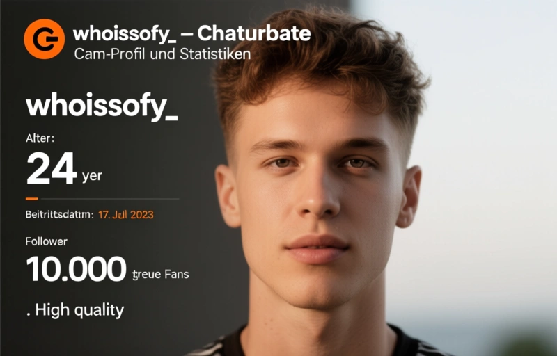 Visuelle Darstellung von whoissofy_ – Chaturbate Cam-Profil und Statistiken