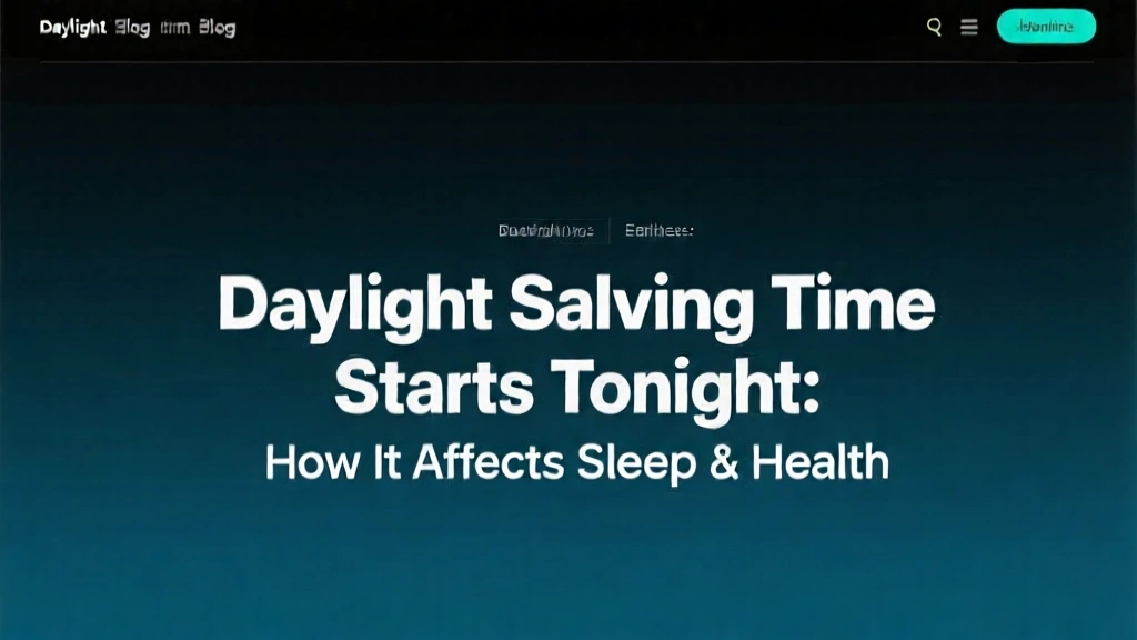 Daylight Saving Time Starts Tonight: How It Affects Sleep & Health
