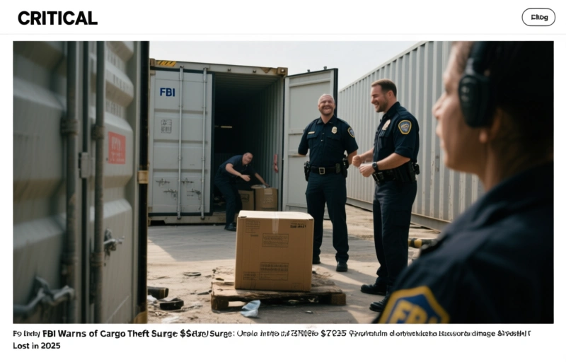 FBI Warns of Cargo Theft Surge: $725M Lost in 2025