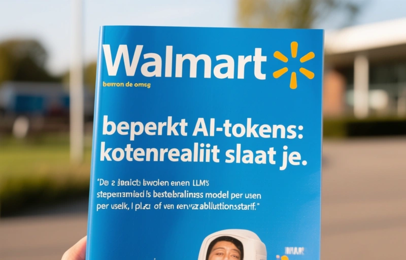 Visuele weergave van Walmart beperkt AI-tokens