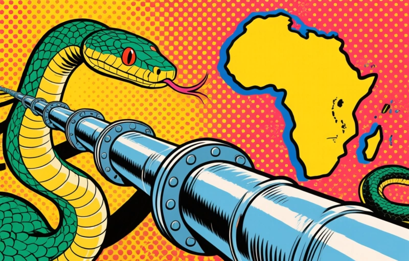 Visual representation of Nigeria-Morocco Pipeline
