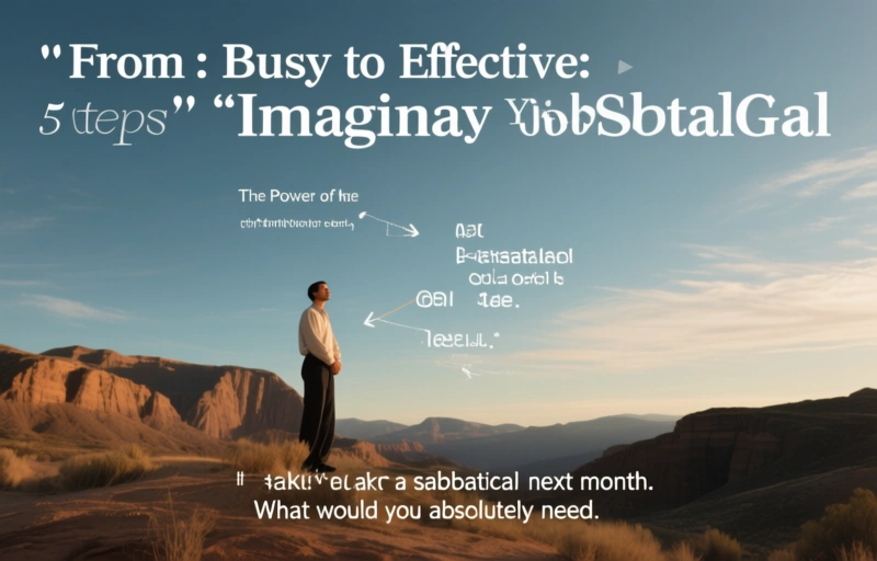 Visual representation of From Busy to Effective