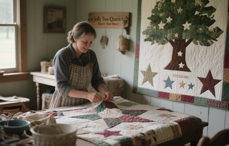 Jolly Tree Farm Mystery Quilt Week Three Stars