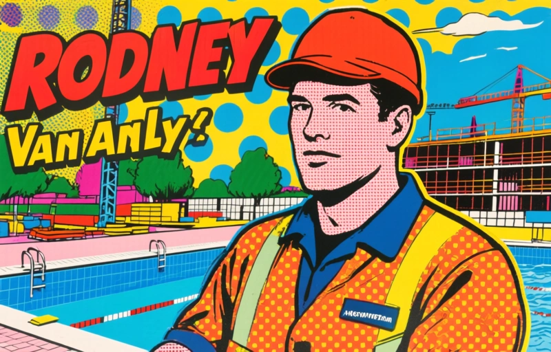 Rodney Analy: Van zwembadmedewerker naar bouwplaats Amsterdam