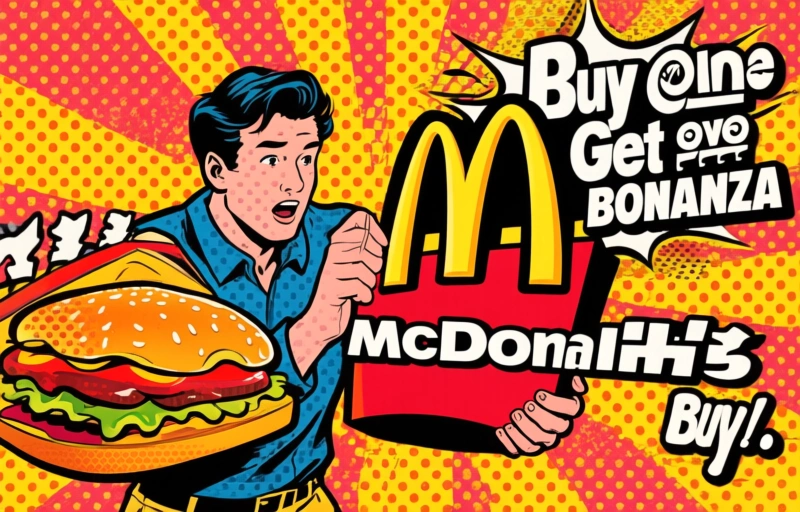 Visual representation of McDonald's BOGO & Burger King Deals