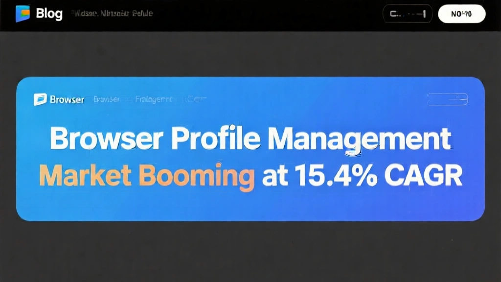 Browser Profile Management Market Booming at 15.4% CAGR
