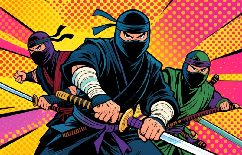 Visuele weergave van Superhelden, ninja's en paasmysteries op Cartoon Network