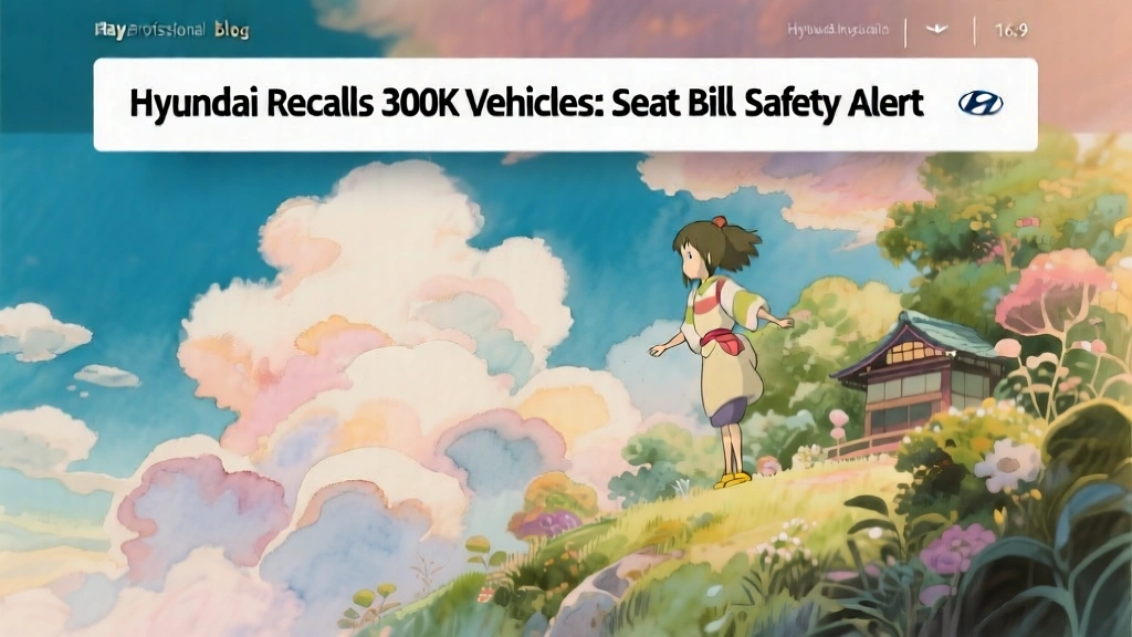 Hyundai Recalls 300K Vehicles: Seat Belt Safety Alert