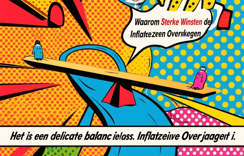 Visuele weergave van Sterke Winsten Overwinnen Inflatiezorgen
