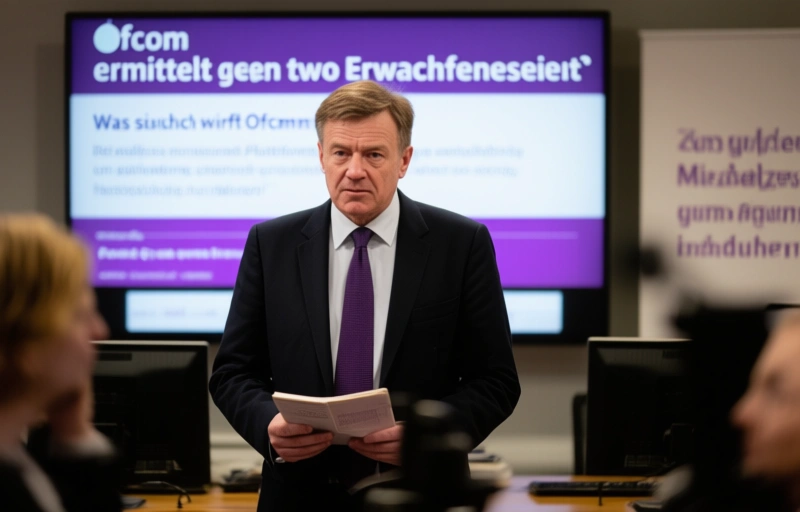 Visuelle Darstellung von Ofcom ermittelt gegen zwei Erwachsenenseiten