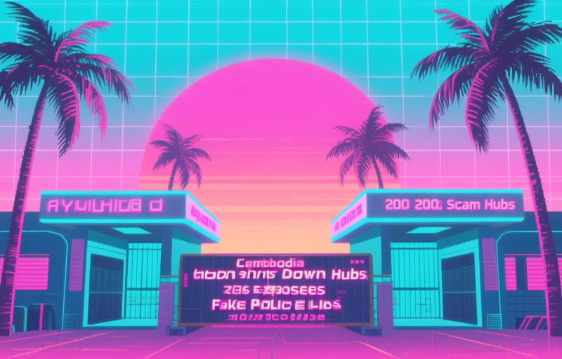 Cambodia Shuts Down 200 Scam Hubs, Exposes Fake Police Stations