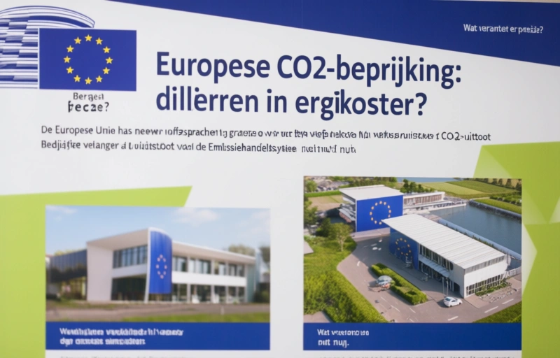 Visuele weergave van Europese CO2-beprijzing