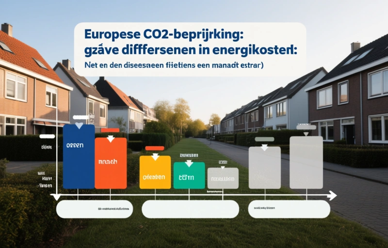 Visuele weergave van Europese CO2-beprijzing