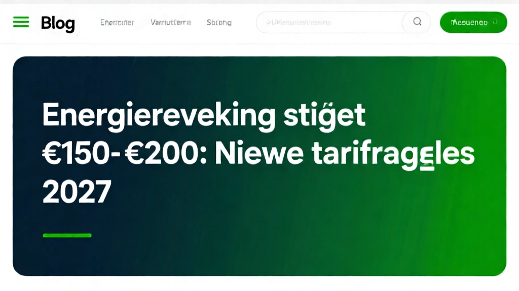 Energierekening stijgt €150-€200: Nieuwe tariefregels 2027