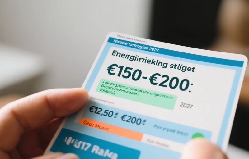 Visuele weergave van Energierekening stijgt €150-€200