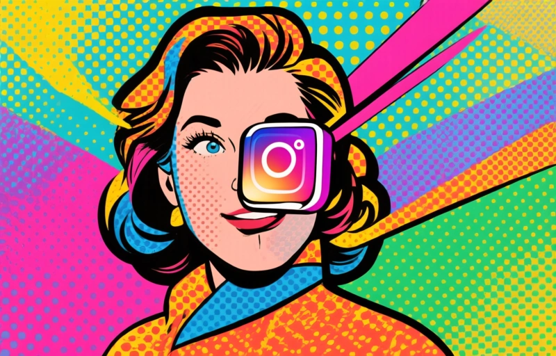 Visuele weergave van Instagram Instants
