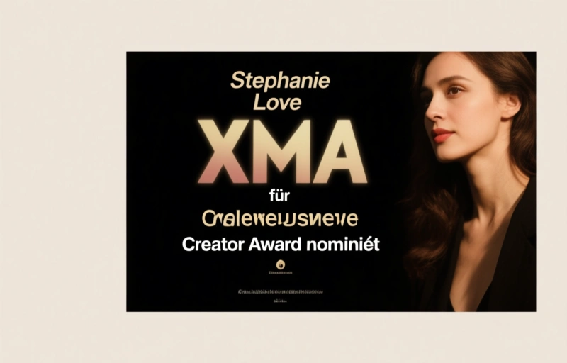 Visuelle Darstellung von Stephanie Love für XMA Creator Award nominiert