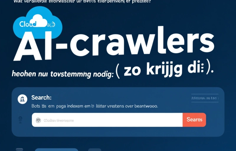 Visuele weergave van AI-crawlers hebben nu toestemming nodig