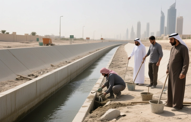 Dubai Deira Stormwater System: 36% Complete