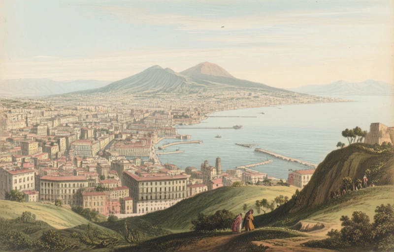 Visual representation of Naples from the Hills