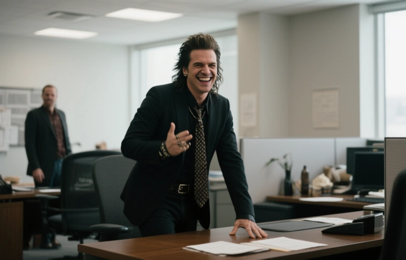 Ari Porter Bosses Rebel Rocker in Office Roleplay