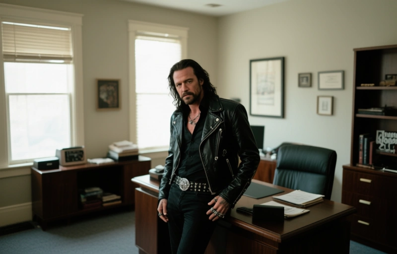 Visual representation of Ari Porter Bosses Rebel Rocker in Office Roleplay